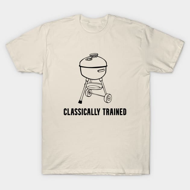 Charcoal Grill Classically Trained Graphic T-Shirt by Huhnerdieb Apparel